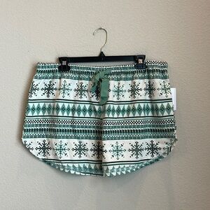 NWT BP Fair Isle Holiday Fleece Shorts Size Large
